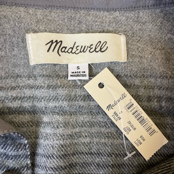 Madewell Grey Flannel Shirt, Men’s Small - Picture 9 of 12